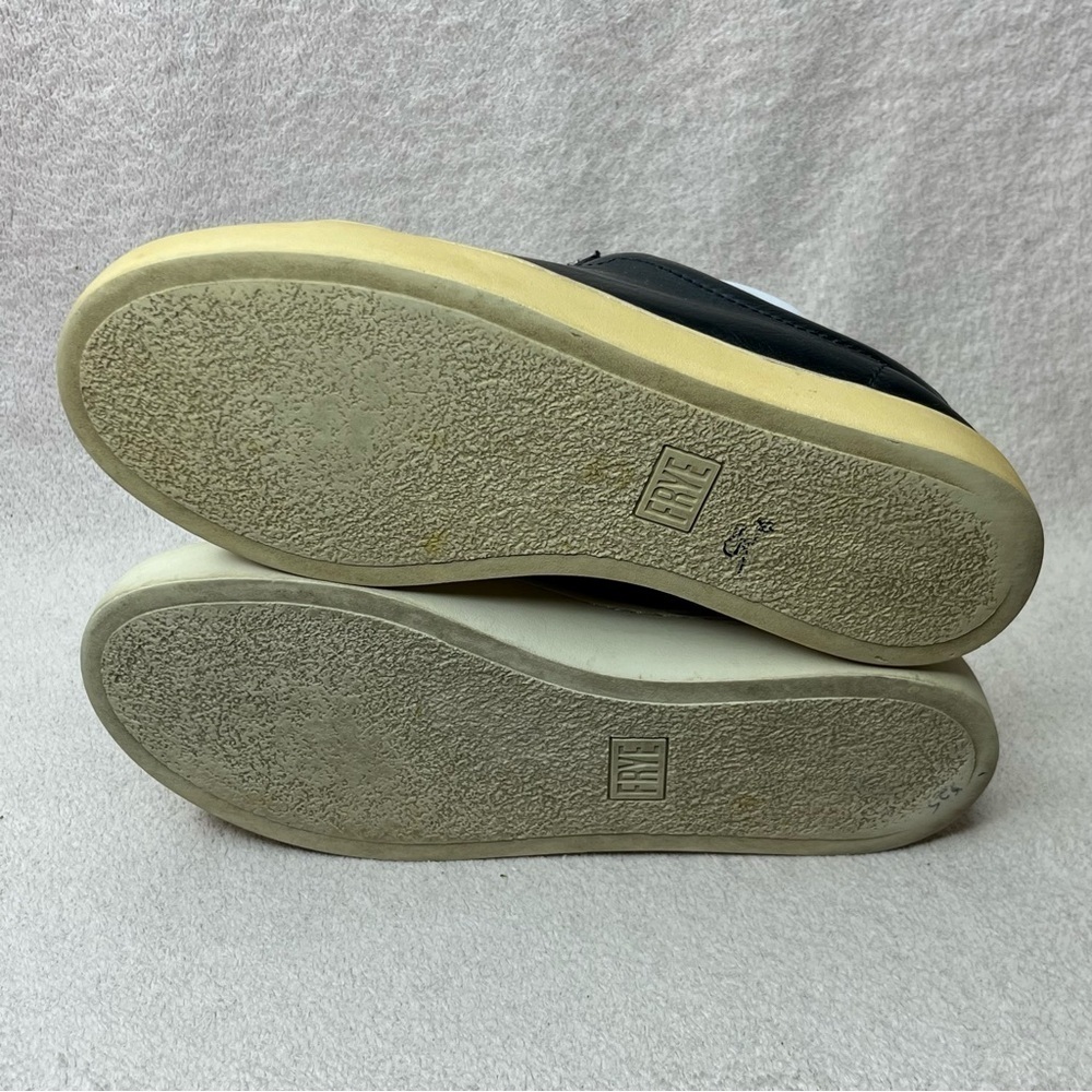 Frye Leather Zipper Lena Sneakers-Black-Women’s 7-Preppy-Casual-Classic-Designer - Picture 11 of 13